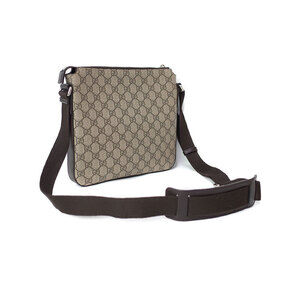 Gucci GG Messenger Supreme Crossbody Bag Shoulder Brown